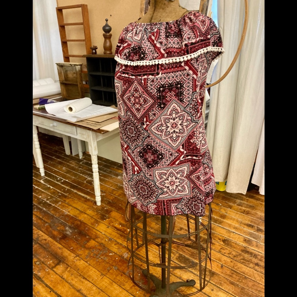 Vintage off the shoulder tunic